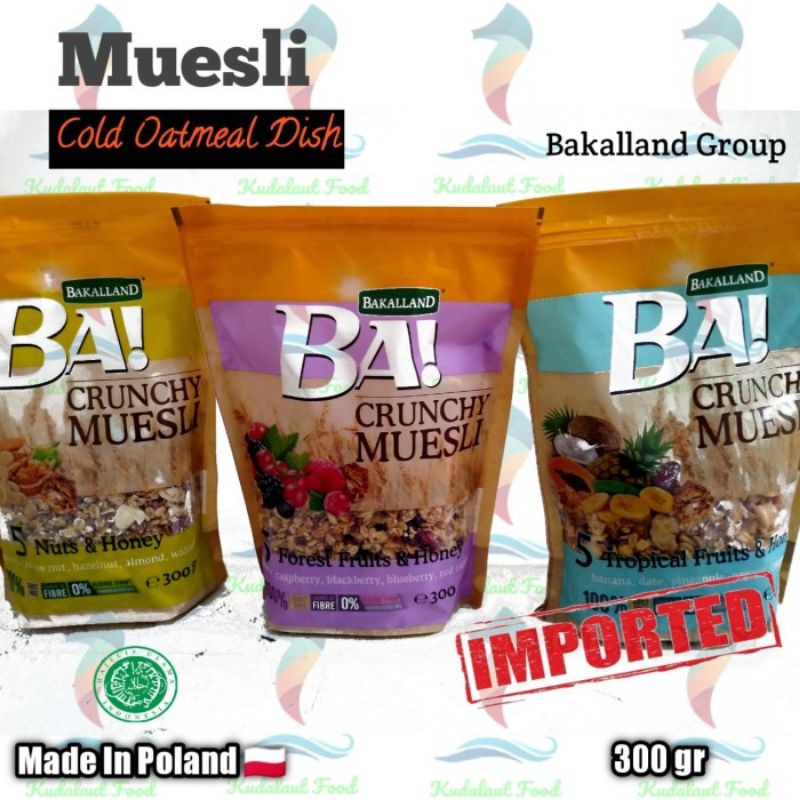 

Bakalland * Crunchy Muesli Oatmeal ; 300 gr