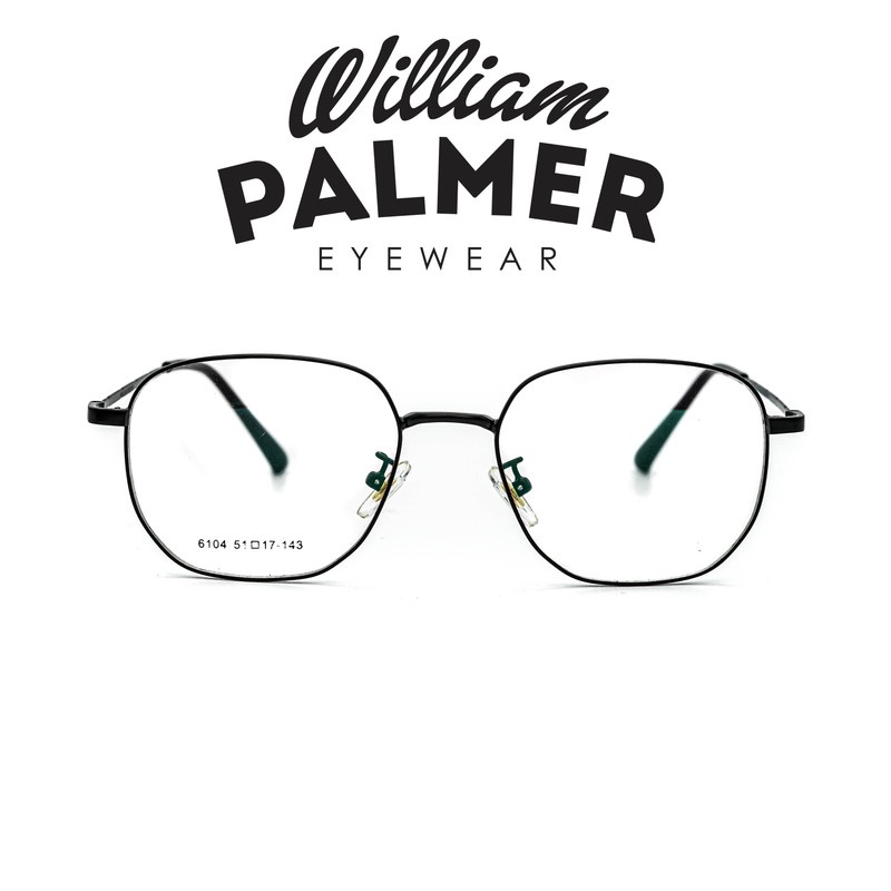 William Palmer Kacamata Pria Wanita Metal 6104 C5 Black