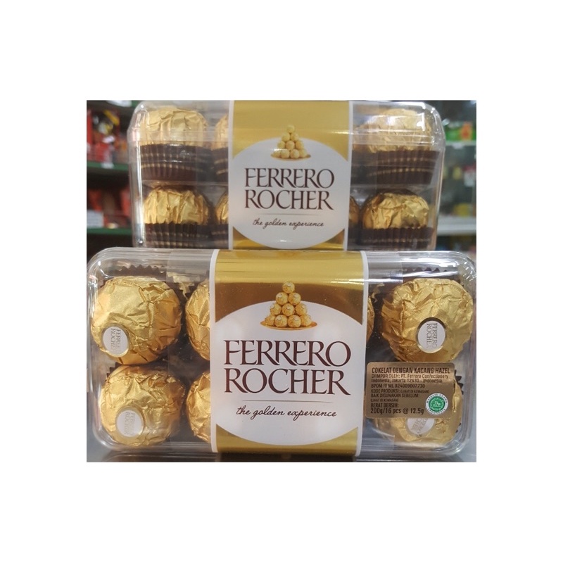 

Ferrero Rocher 16 pcs with kacang hazelnut