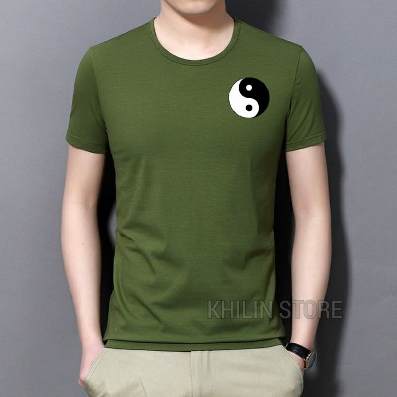 Kaos Yinyang baju Kaos Pria Distro Lengan Pendek Baju Atasan cowok Kaos Cowok Distro