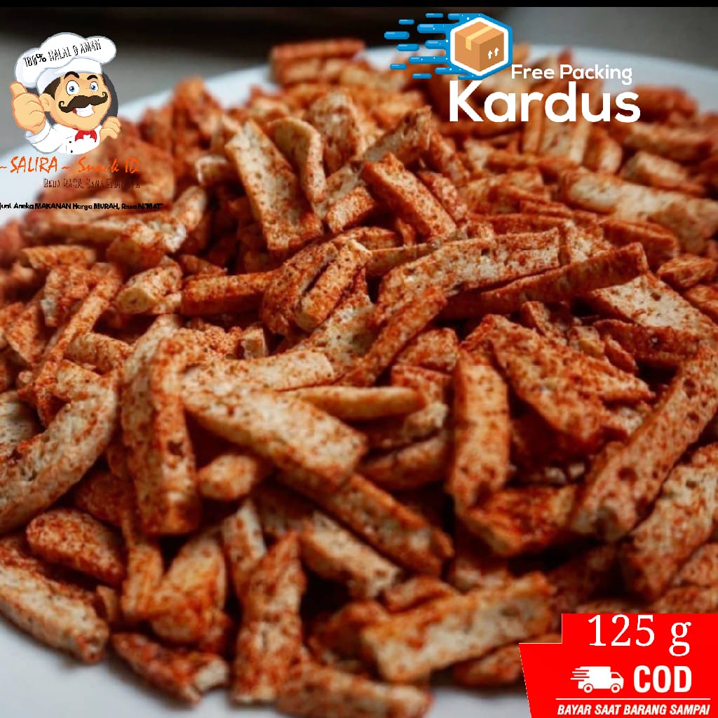 

BASRENG STIK PEDAS 125g jajanan jadul | makanan ringan - basreng pedas - snack kiloan - basreng