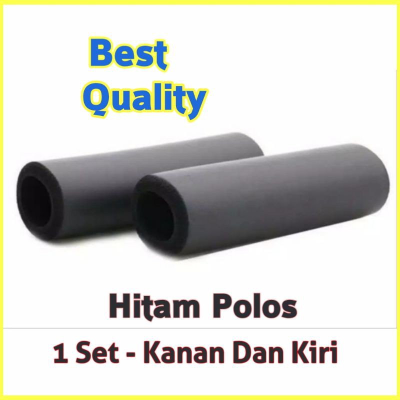 PROMO - Handgrip Busa hitam polos - 1 set