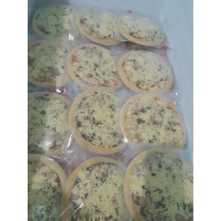 Pizza Instans Frozen Keju Mozarella (lengkap dgn Toping) Uk.20cm