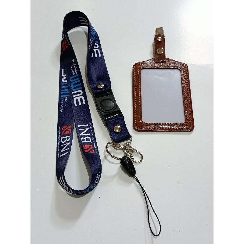 [READY STOK] Tali id card BNI BUMN TERBARU Lanyard Printing SATUAN