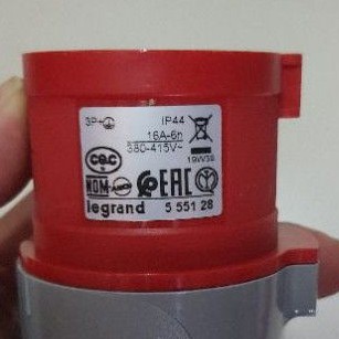 Legrand Plug 16A 4pin 415V IP44 (555128)