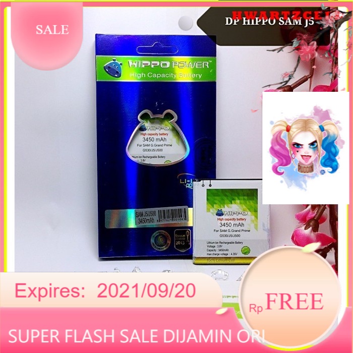 ORI Baterai Samsung J5/J2 PRIME 3450MAH Samsung Prime J500 G530 Galaxy Hippo