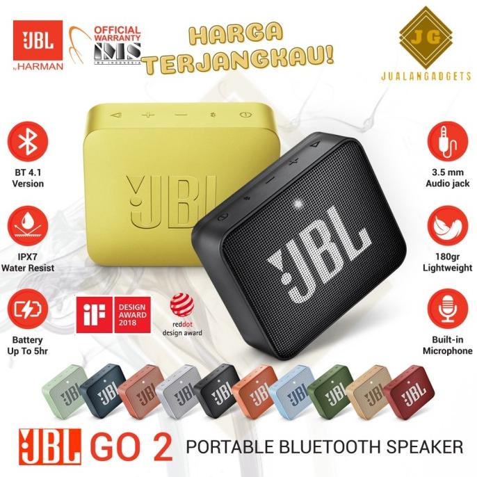 ORIGINAL SPEAKER JBL - 2 IMS GO BLUETOOTH RESMI GARANSI FBGDF64654
