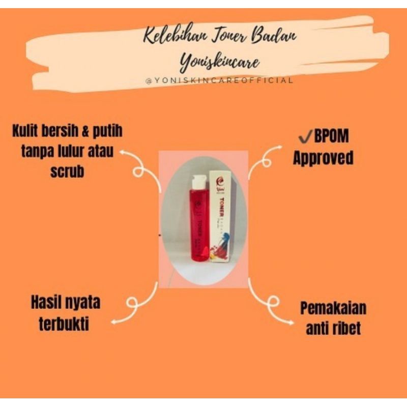 ‼️READY‼️TONER BADAN YONI SKINCARE BPOM/PENGHILANG DAKI