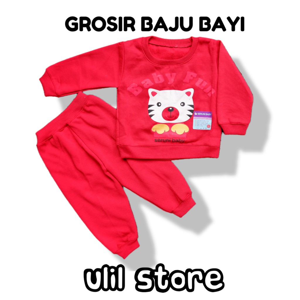 Setelan Jaket Bayi Anak 3-18 Bulan, Setelan Sweater Baby Fun, Best Seller-4