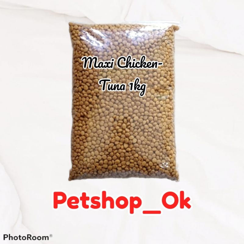 MAXI CHICKEN TUNA 1kg (Repack) Makanan kucing semua umur