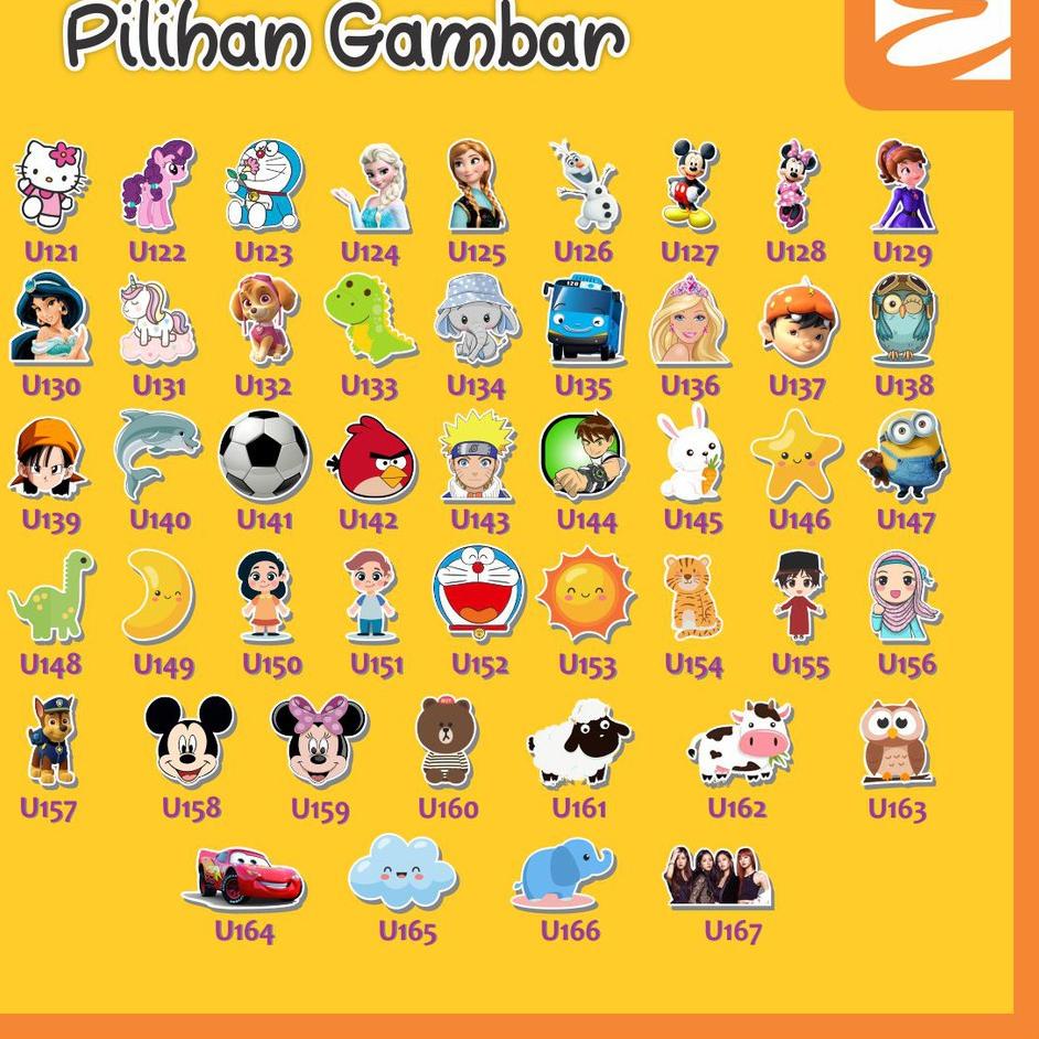 

[KODE TIIMY] Stiker nama bahan vinyl waterproof (Sticker Label) 2cm