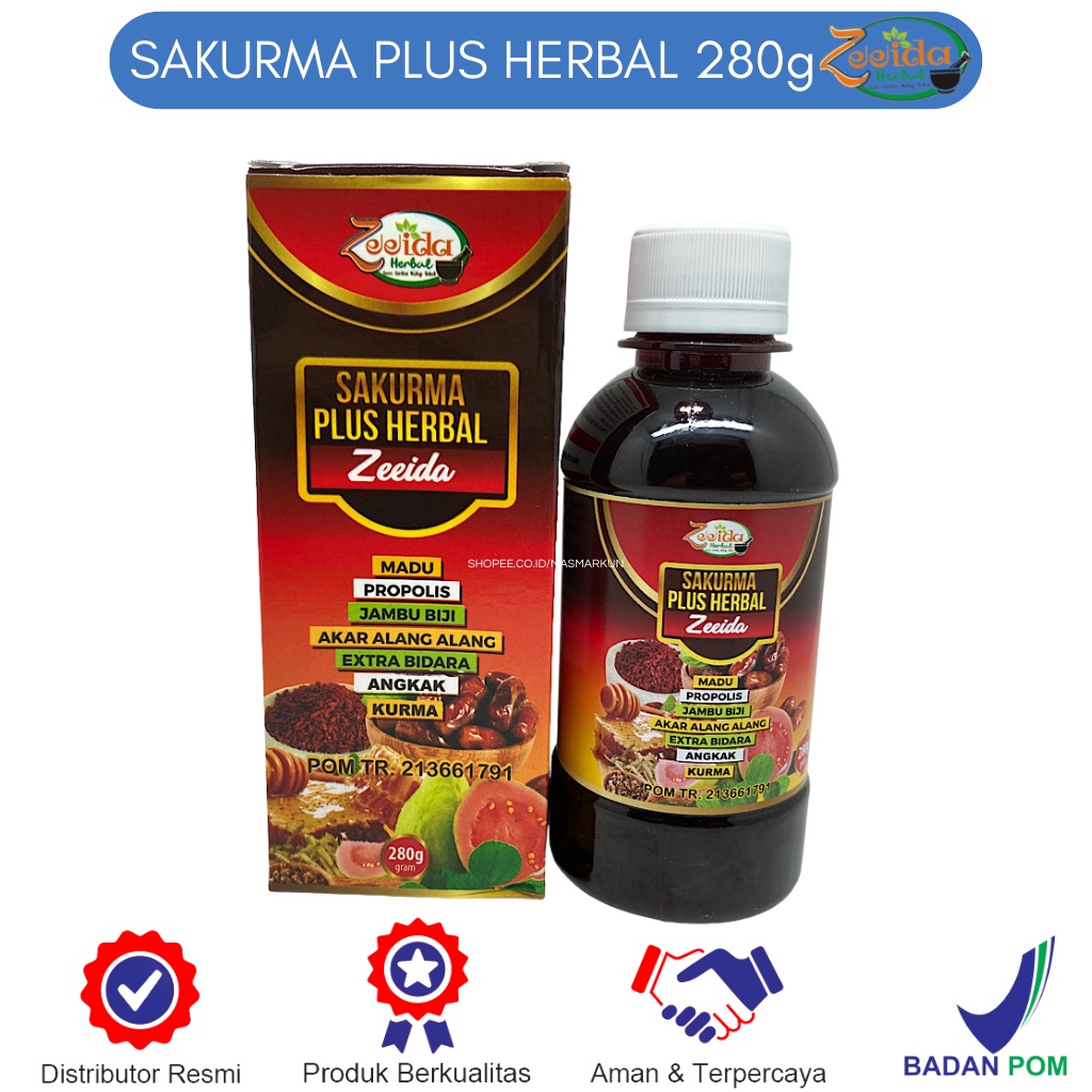 

Sari Kurma Zeeida Herbal Sakurma 280g 100% BPOM