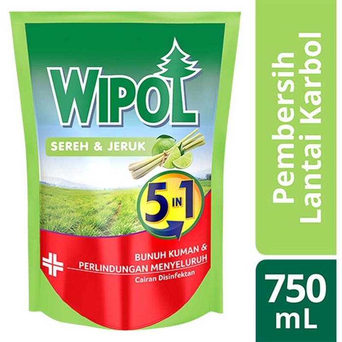 WIPOL Karbol Sereh & Jeruk Refill 750ml