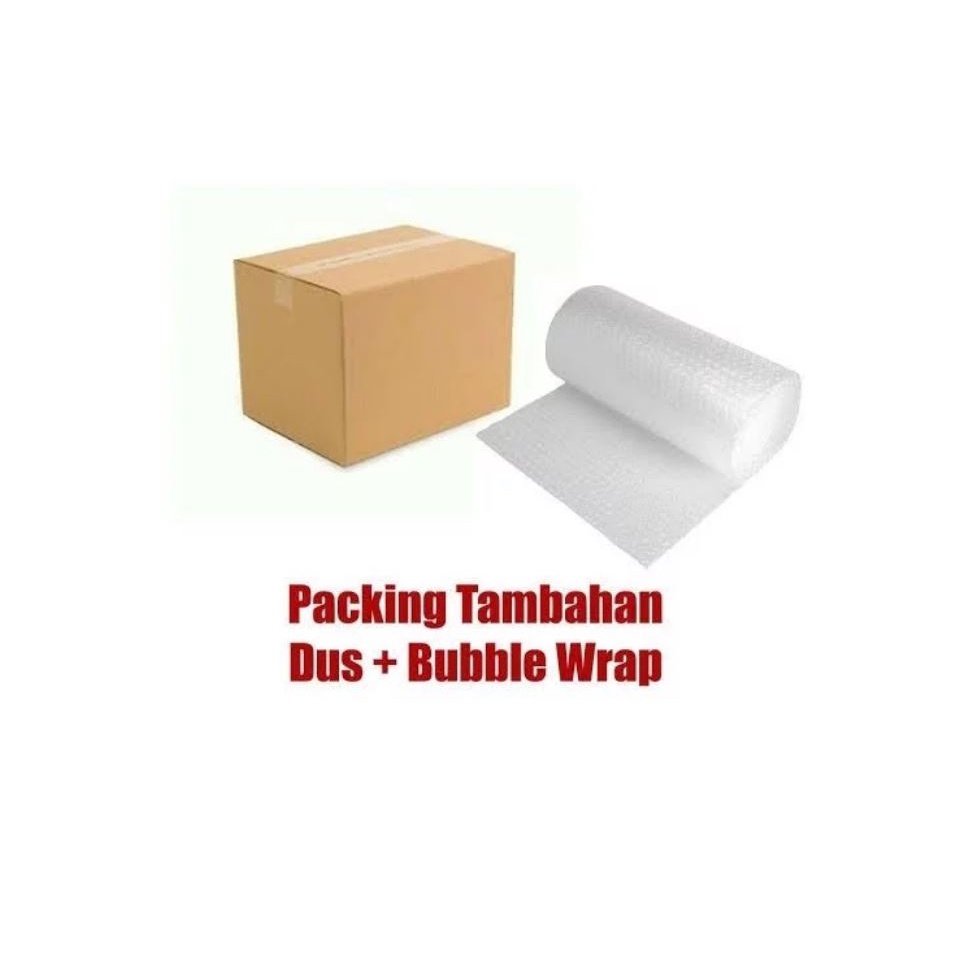 

Packing aman tambahan bubble wrap + karton