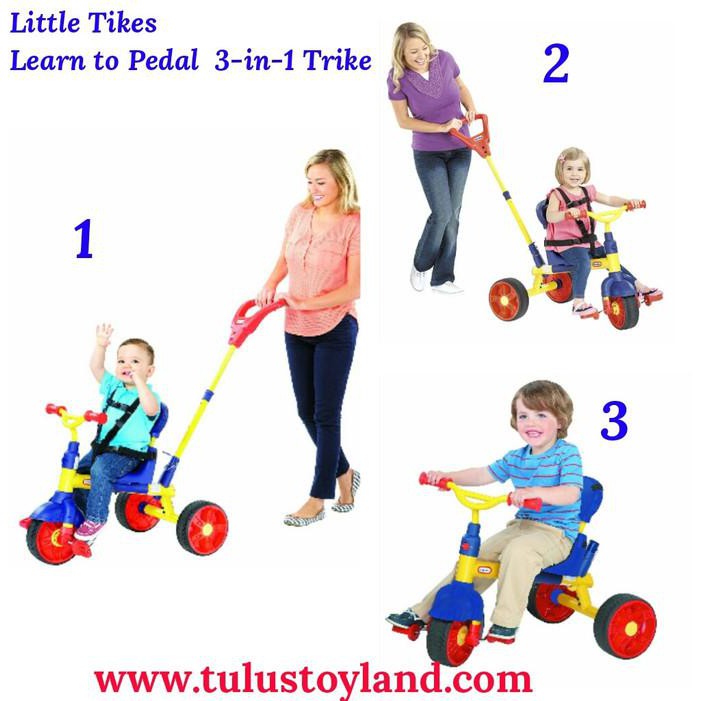 Sepeda Little Tikes Learn to Pedal 3 in 1 Trike