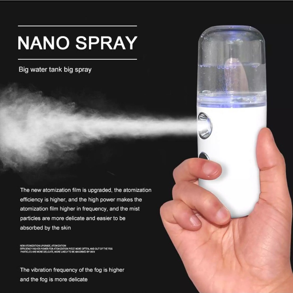 Nano Spray Portable Mist Sprayer Perawatan Wajah Pelembab Wajah Usb