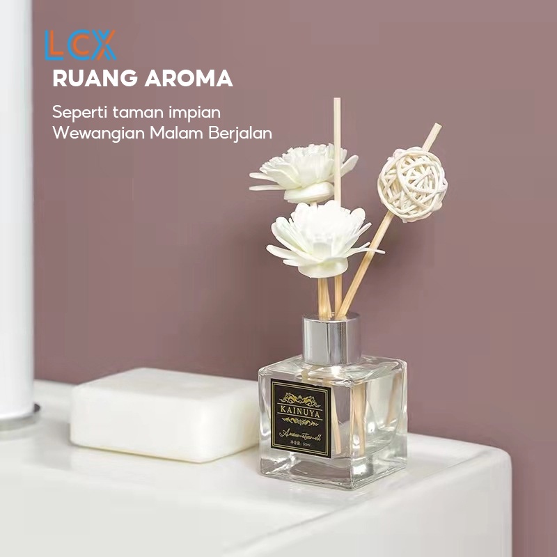 LCX Pengharum Pewangi Ruangan Reed Diffuser Aromaterapi Stick Ruangan Aromaterapi Stik Rattan