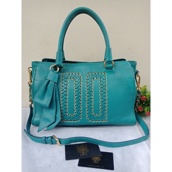 DAKS LONDON ORIGINAL, HANDBAG TOSCA DAKS LONDON FULL KULIT MANTULL, PRELOVED DAKS,  TAS DAKS
