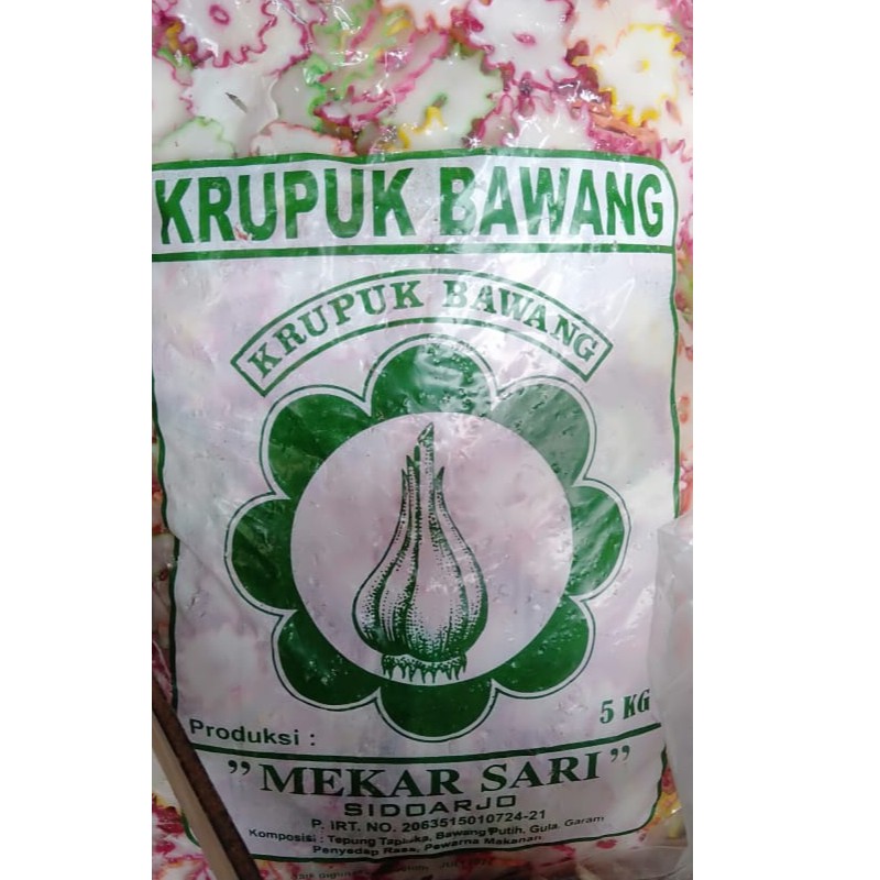 

KRUPUK BAWANG cap Mekar Sari asli Sidoarjo GURIH KREZzz 500 Gram