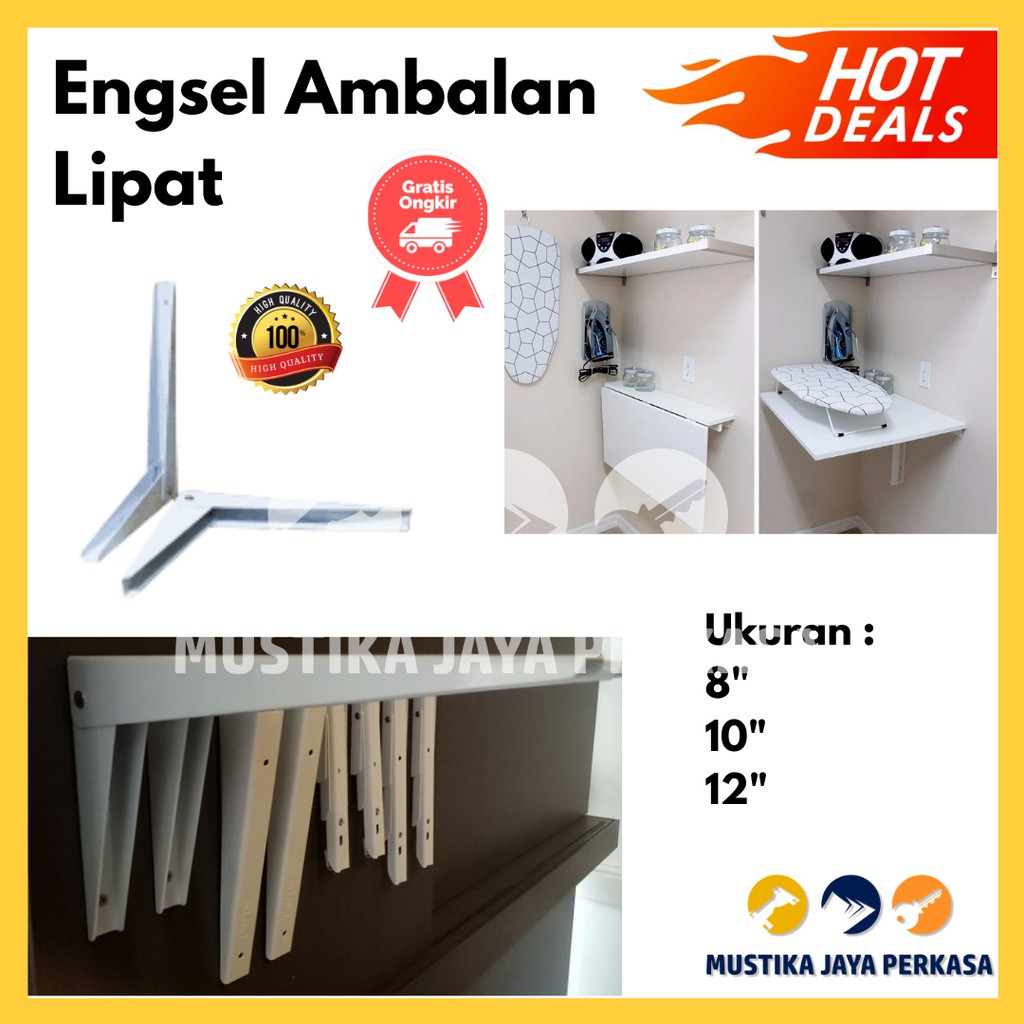 Engsel Ambalan Lipat Manual Murah Praktis Meja Layang