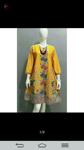 Gamis Batik Modern S M L Xl Xxl 3xl 4xl 5xl 6xl 7xl