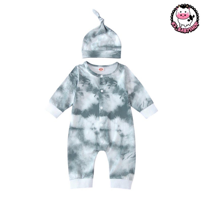 BABY K2 - Sleepsuit tie dye + topi