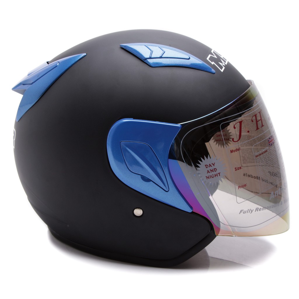 [Helm Dewasa] MSR Helmet Javelin - Hitam Doff Biru