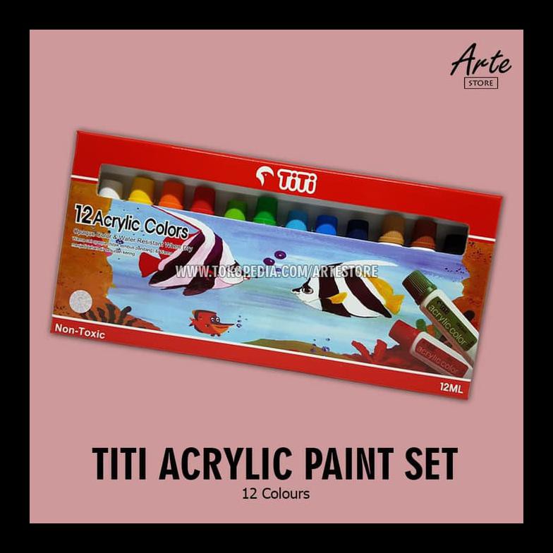 

BARU CAT ACRYLIC SET 12 WARNA PERALATAN MELUKIS TERMURAH PING LENGKAP