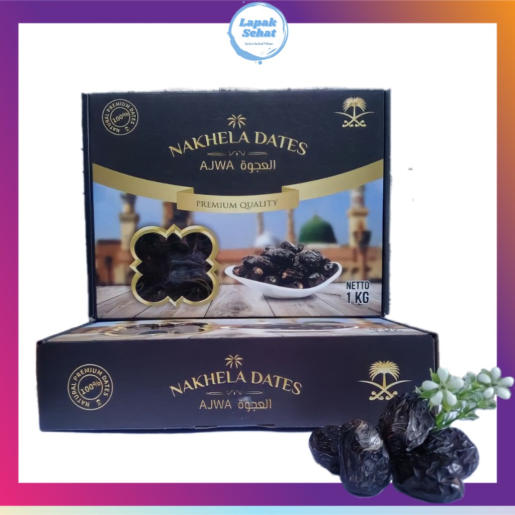 

KURMA AJWA NABI EXCLUSIVE ASLI MADINAH NAKHELA DATES QUALITY PREMIUM 1kg