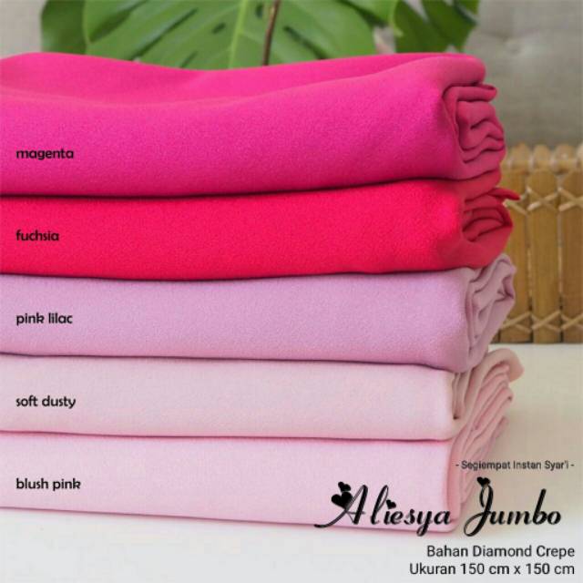 TOP FAVORITE HIJAB ALIESYA JUMBO PREMIUM - BAHAN DIAMOND CREPE