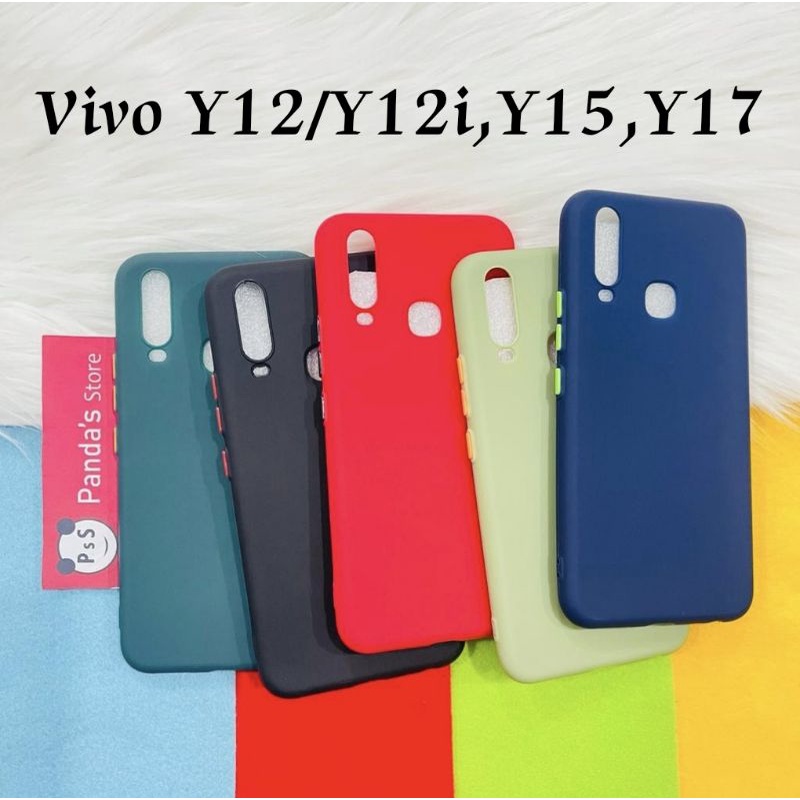 Case Vivo Y12, Y12i, Y15, Y17 Babycase + Pelindung Kamera, Makaron Full Color (PsS)