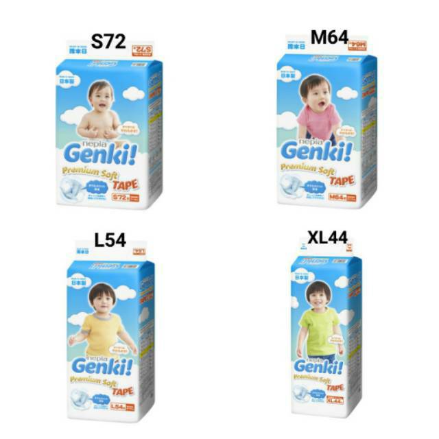 Genki premium soft tape S72 M64 L54 XL44