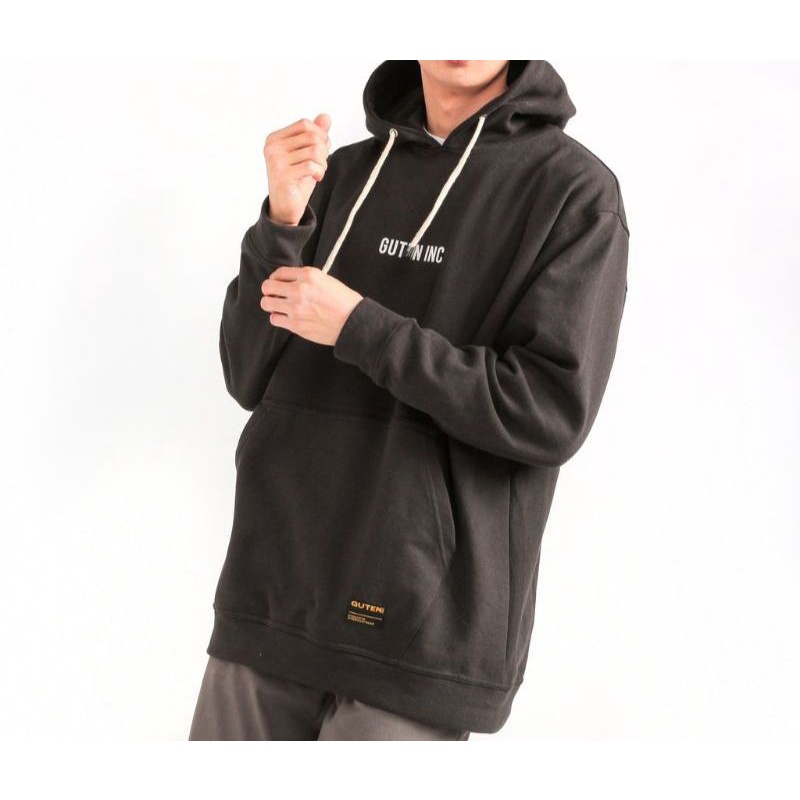 Hoodie Guten INC Hitam Unisex Free Stickeer