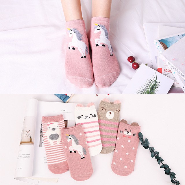 Kaos Kaki Socks Wanita Karakter Motif Cute Lucu Unik Import SHC02