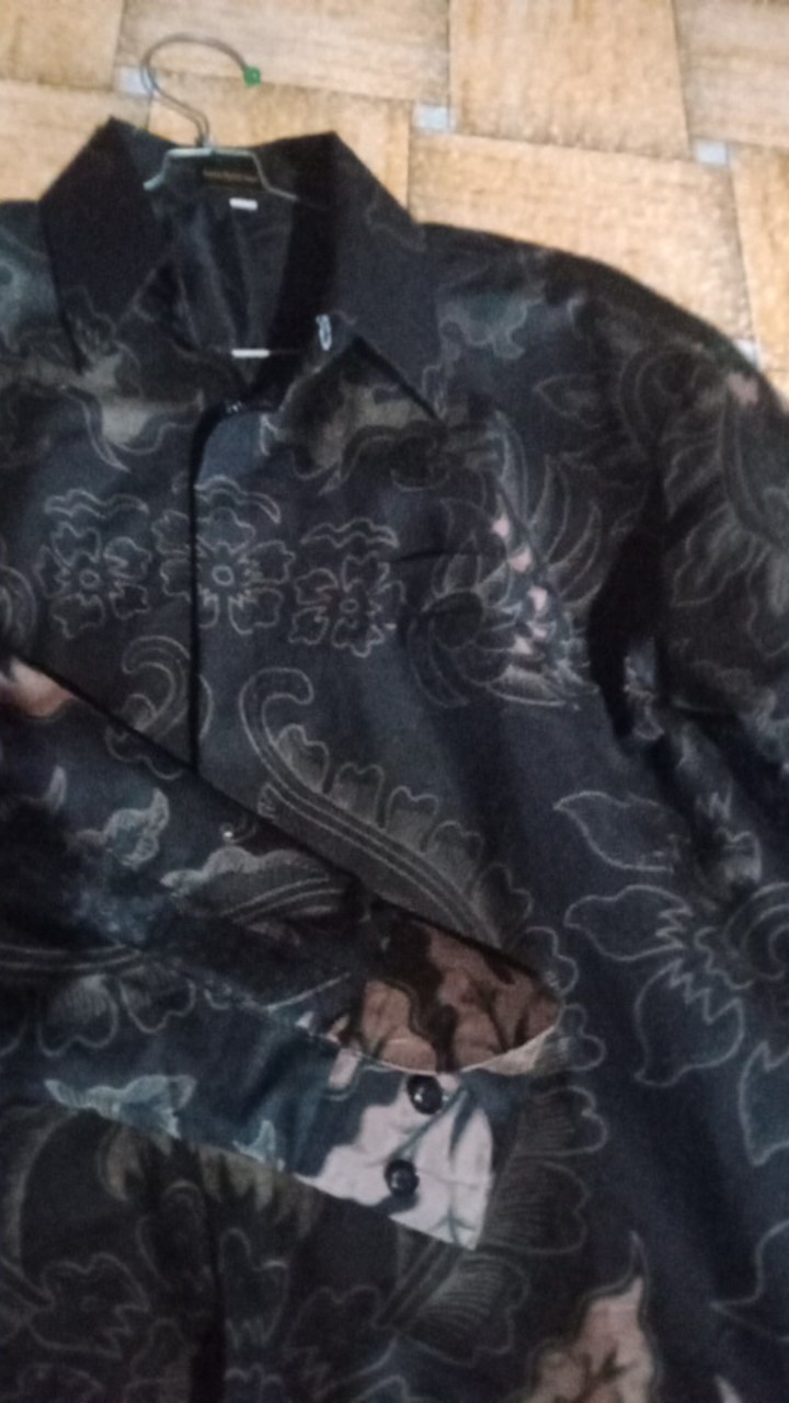 Mahkota Batik Pria Lengan Panjang Full Furing Batik Solo