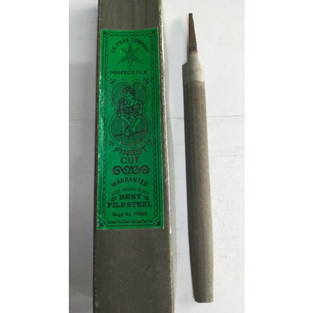 Kikir setengah bulat India panjang 8 inci merk JK Files Company