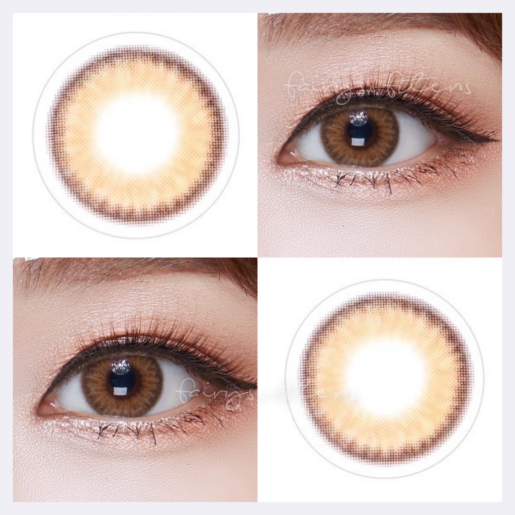 SOFTLENS KITTY KAWAI TRINITY BROWN / KONTAK LENSA