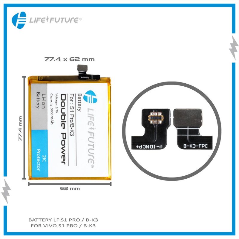 Battery / Batrai / Baterai Vivo S1 Pro Baterai Vivo S1 Pro / Baterai Vivo B-K3 Life Future