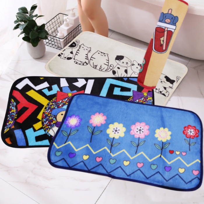 COD WIT- Keset Anti Slip Motif Import Murah / Keset Bulu Karakter / Keset Bihun Anti Slip Import - K