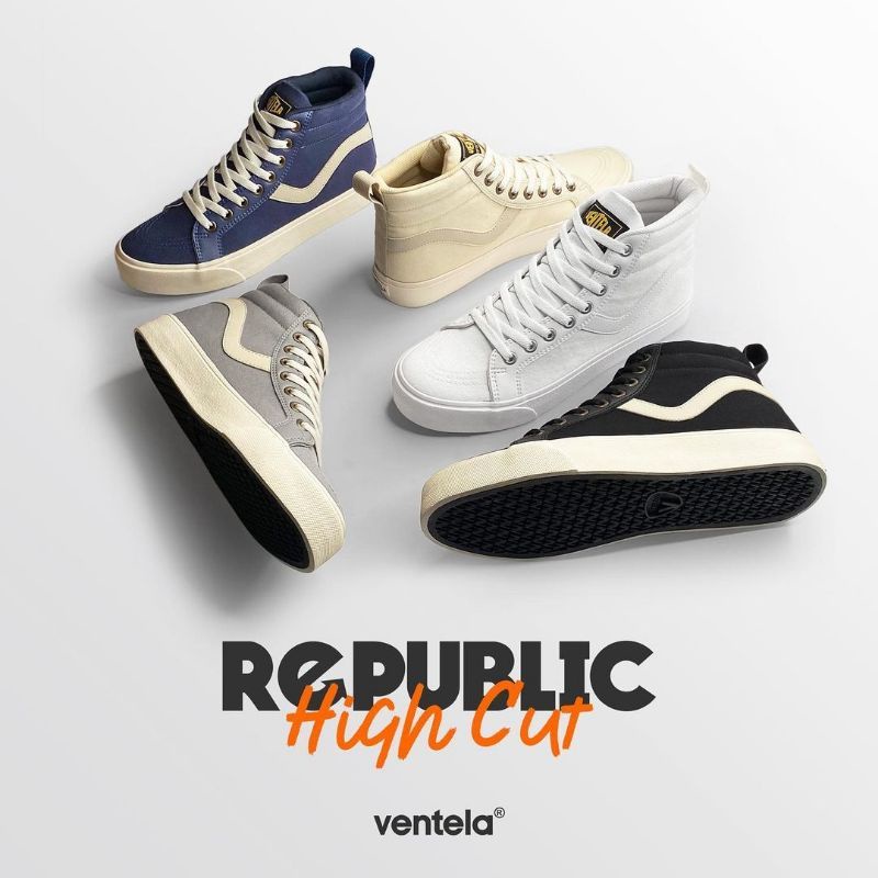 Ventela Republic High Black Natural Ventela republic low Ventela high Grey Republic High white vente