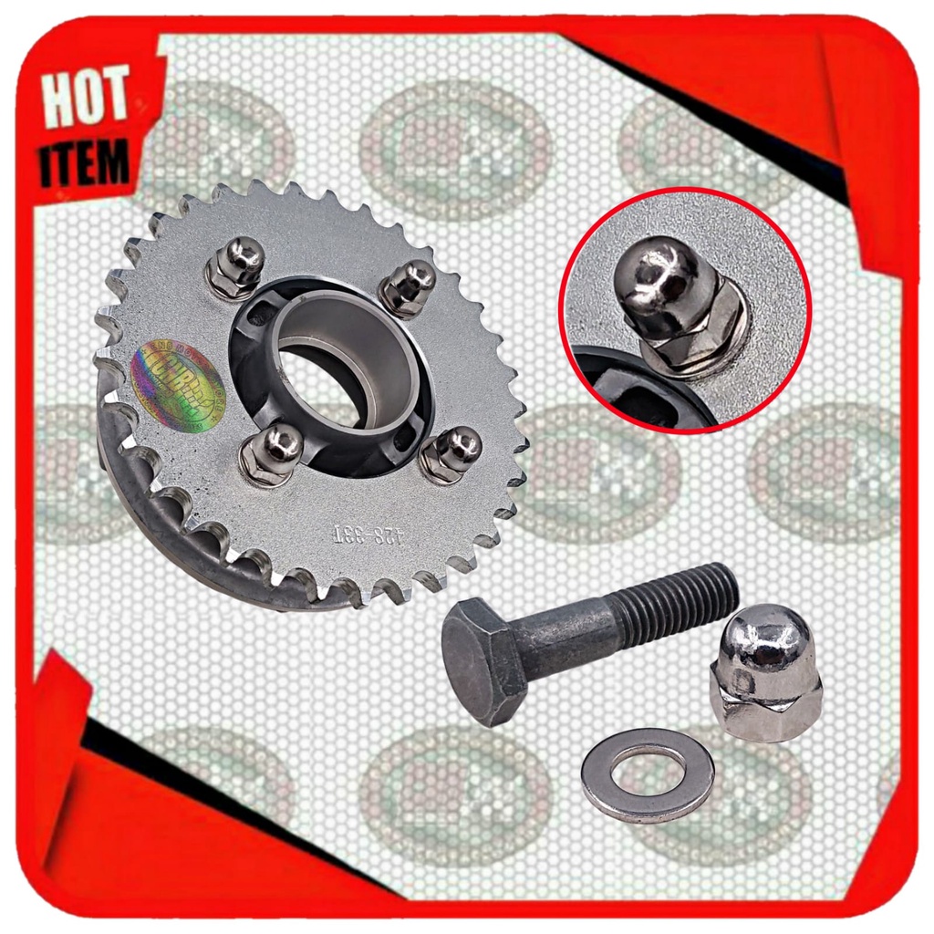 BAUT L STAINLESS GEAR GER GIR NAPGEAR NAPGIR RODA BELAKANG YAMAHA RX KING RXK F1 F1Z F1ZR VEGA R ZR JUPITER MX DSB-4