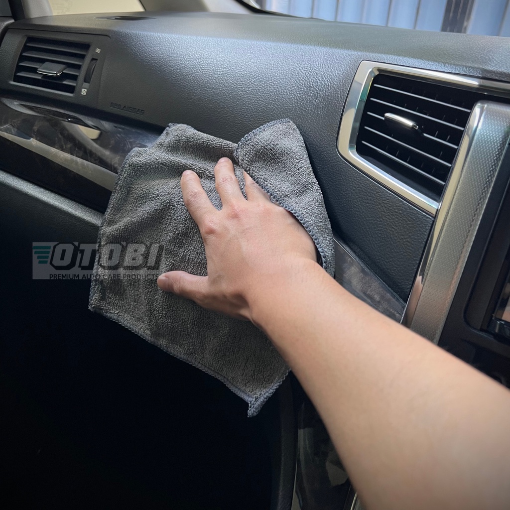 Microfiber Khusus Interior 25x25 Waffle Weave Terry Soft Lap Pembersih