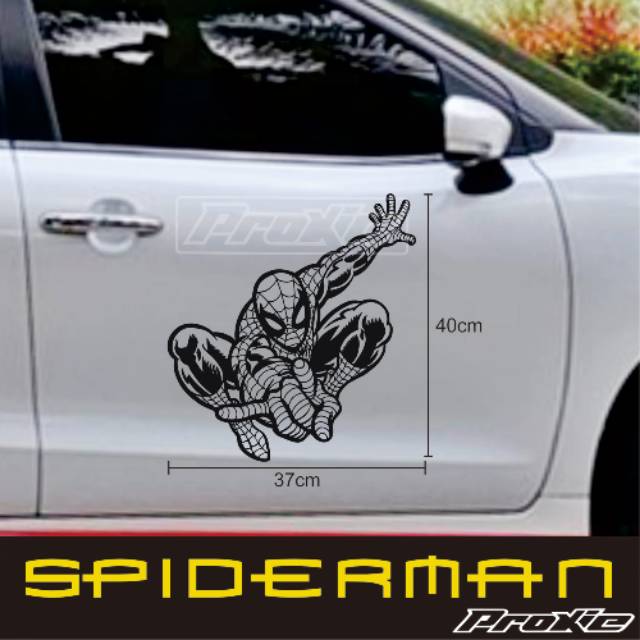 Cutting sticker Mobil Stiker Spiderman Termurah