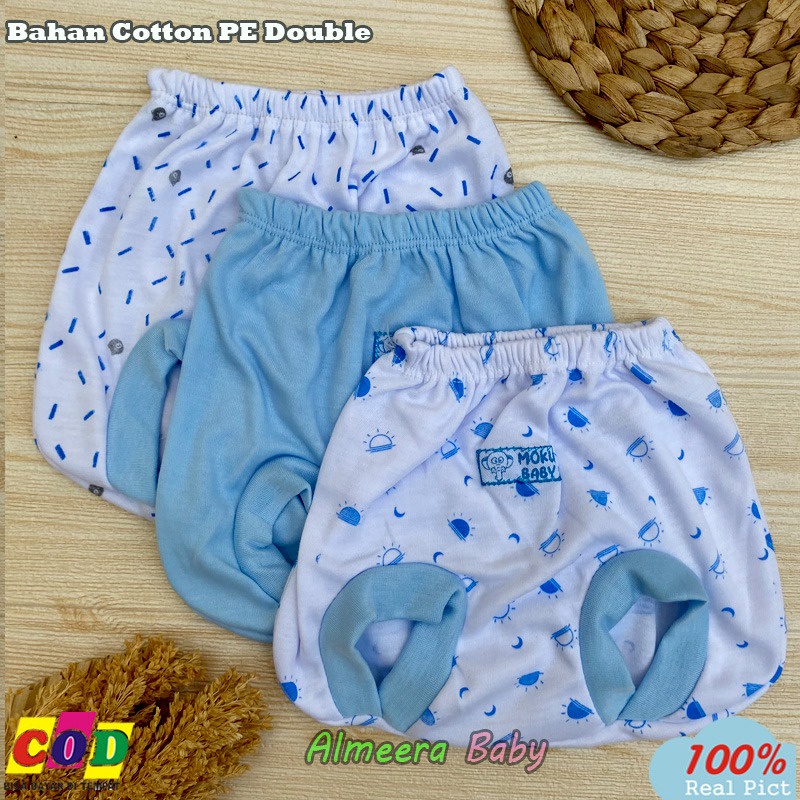 Isi 3 PCS Celana Bayi Baru Lahir Celana Kacamata Celana POP Usia 0-3 Bulan Almeera Baby and Kids