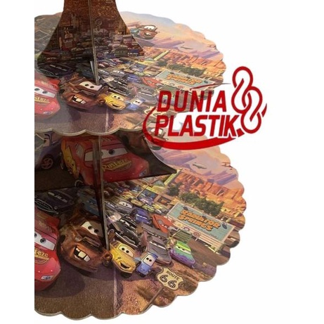 ★ STANDING stand tempat kue cup CAKE cupcake 3 tier susun motif KARAKTER - STANDING FROZEN ❋