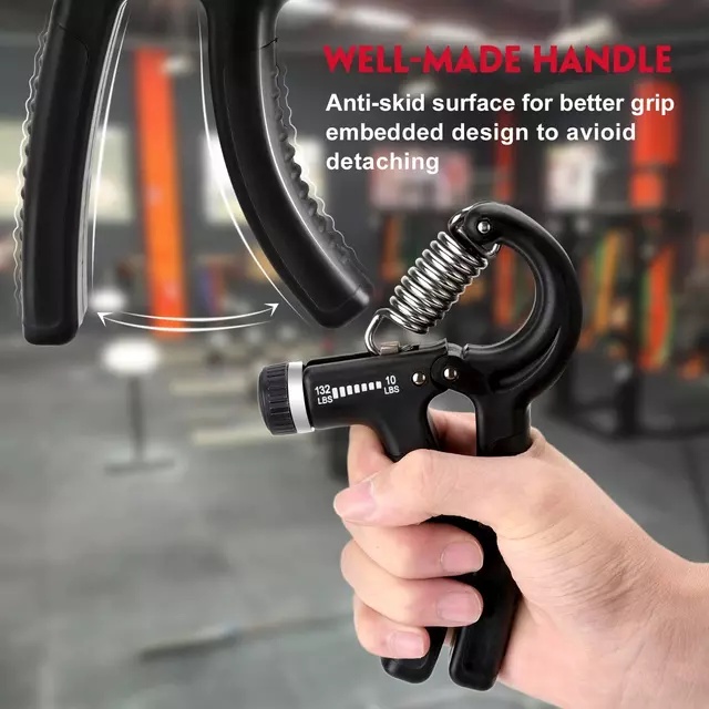 Hand Grip Adjustable Alat Latihan Otot Alat Penguat Otot Tangan 5-60Kg Hand Grip Alat Fitness Cengkraman Gengaman Tangan