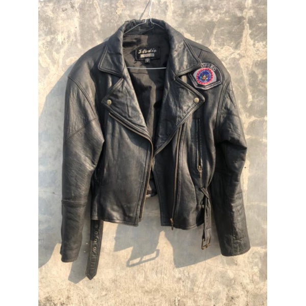 ( Preloved ) Leather Jacket - Jaket Kulit Original - Jaket Kulit Murah