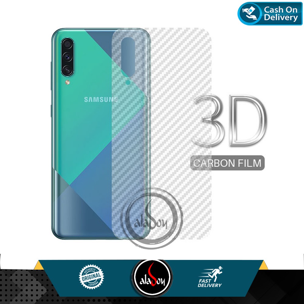 Garskin Carbon 3D Samsung A30S Premium Back Screen Protector