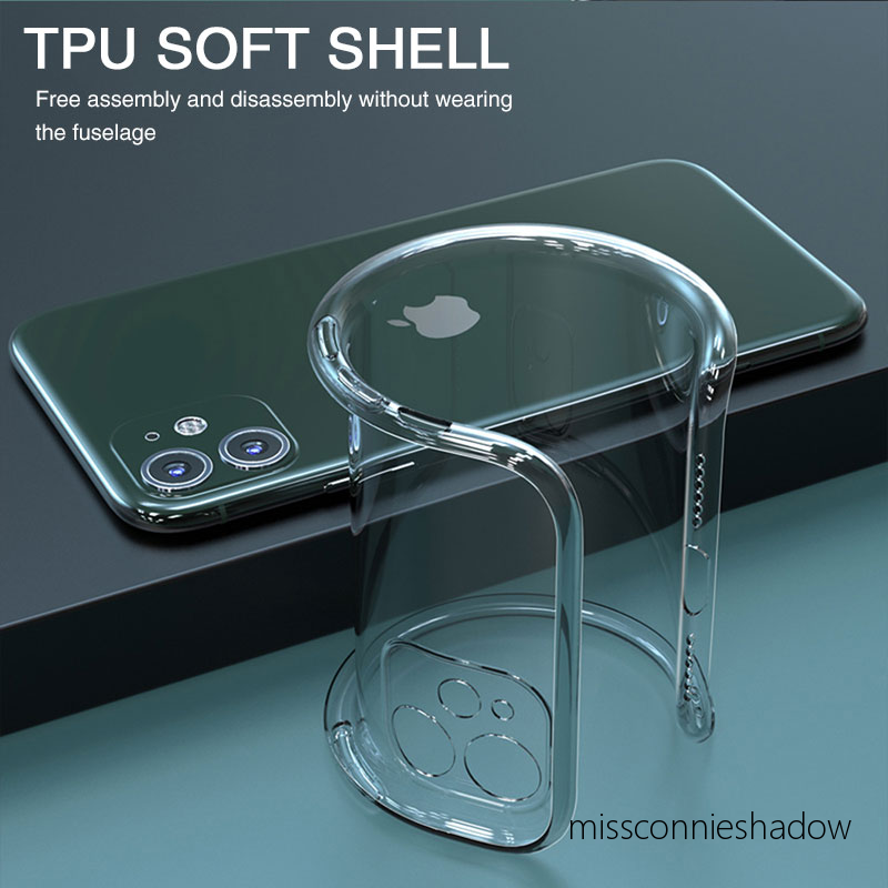 Soft Case Tpu Transparan Shockproof Cover Iphone 11 12 Pro Max 8 7 6 6s Plus X Xs Xr Xsmax Se 2020