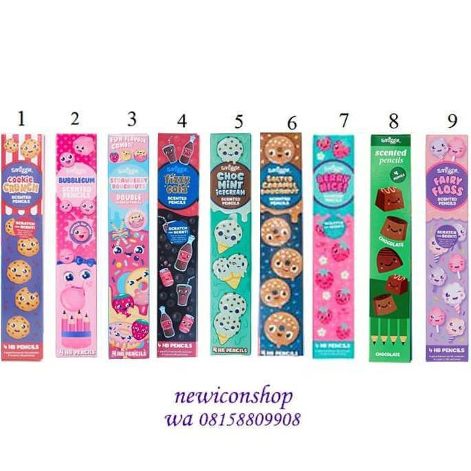 

DISKON Smiggle Scented Pencil Pack x 4 Original DR214